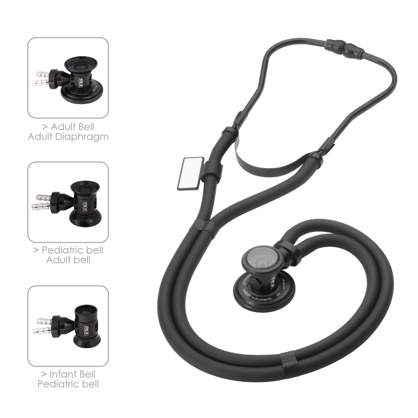 MDF Instruments MDF767BO Sprague Rappaport Stethoscope - Black