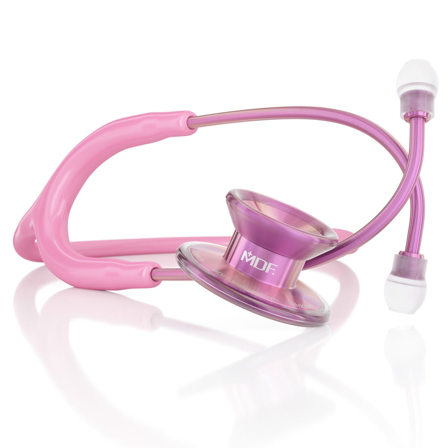 MDF Instruments MDF777TBL01 MD One® Epoch Titanium Adult Stethoscope - Light Pink/Blossom