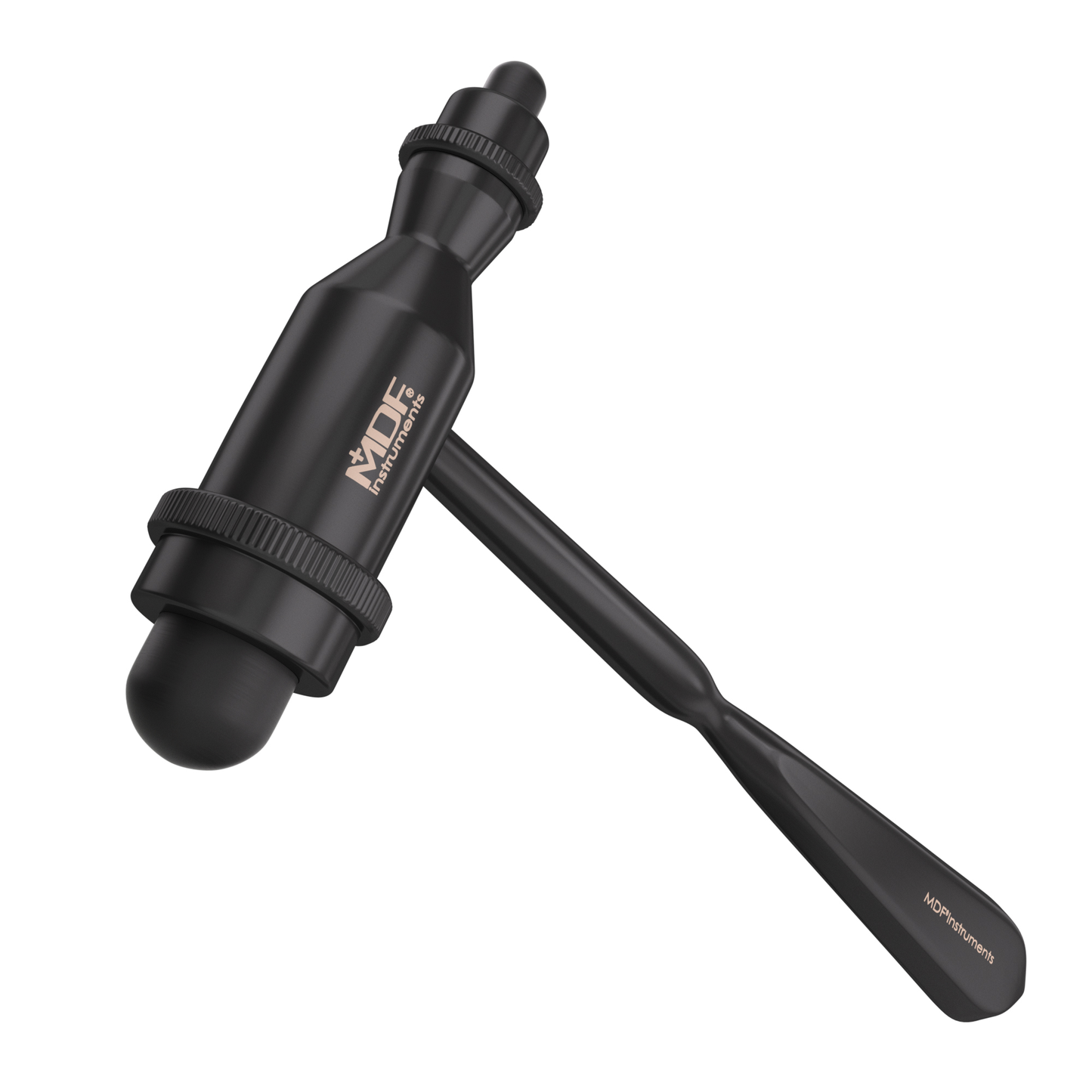 MDF Instruments MDF555BO Tromner Reflex Hammer with Pointed Tip - BlackOut