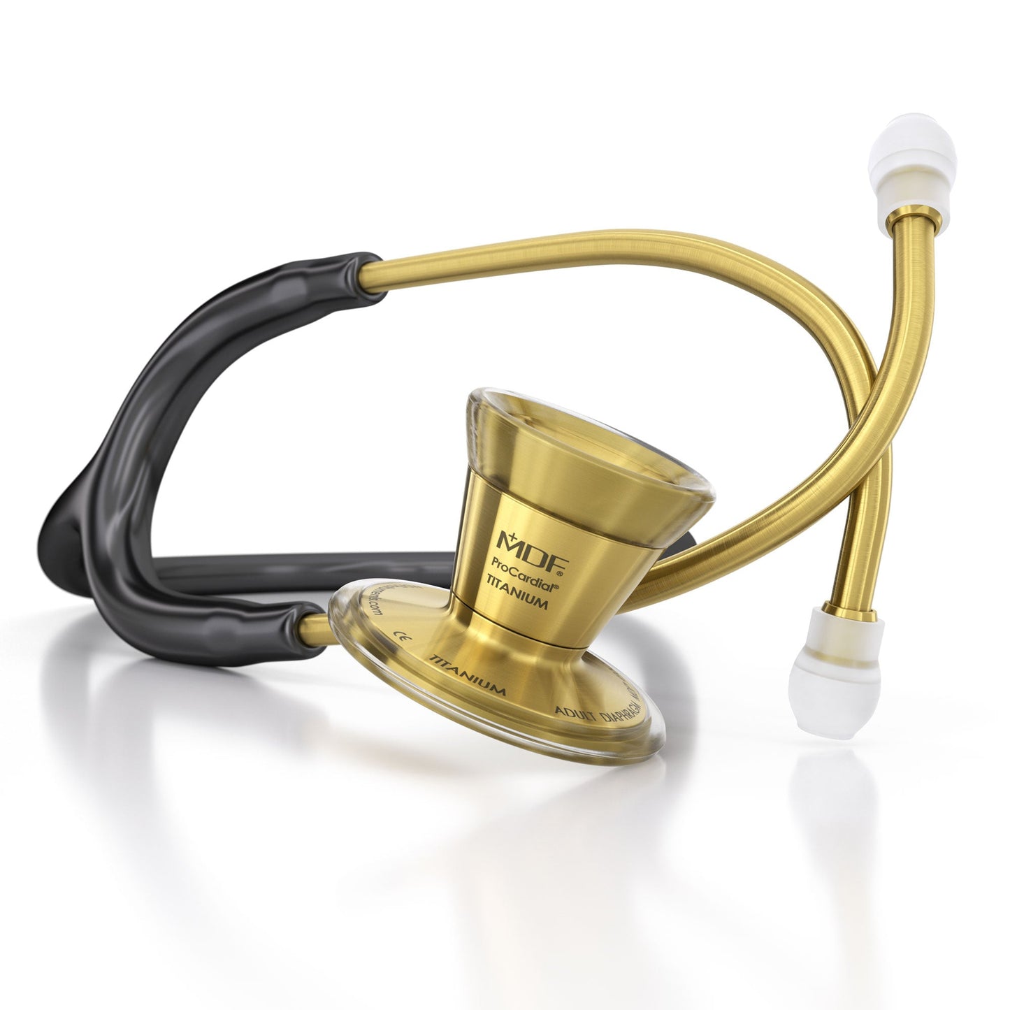 MDF Instruments MDF797TK11 ProCardial® Titanium Cardiology Stethoscope - Black/Gold
