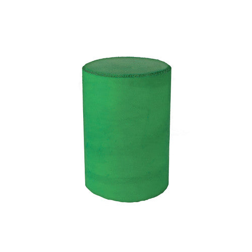 Dedeco 0103 Rubber Abrasive Cone - Cylinder 1-1/2 x 1 - Green Medium Silicon Carbide 1/Unit