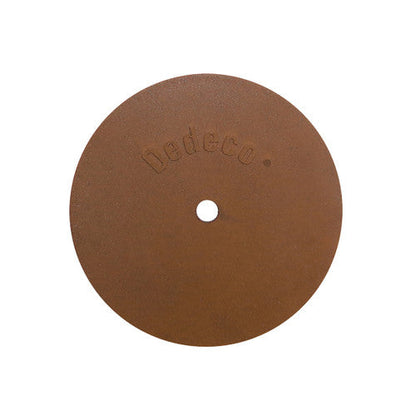 Dedeco 0131 Rubber Abrasive Wheel 3 x 1/8 x 1/4 - Brown Extra Coarse Aluminum Oxide 1/Unit