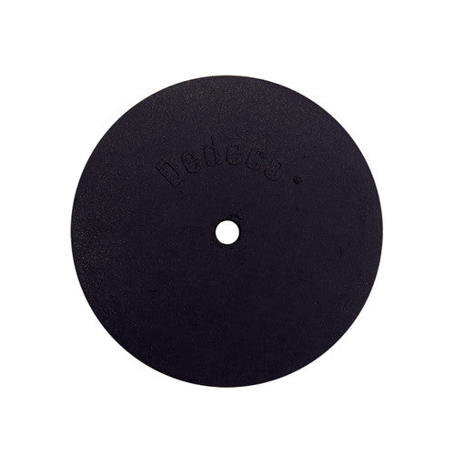 Dedeco 0137 Rubber Abrasive Wheel 3 x 1/4 x 1/4 - Black Coarse Silicon Carbide 1/Unit