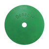 Dedeco 0148 Rubber Abrasive Wheel 4 x 1/4 x 1/2 - Green Medium Silicon Carbide 1/Unit
