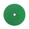 Dedeco 0158 Rubber Abrasive Wheel 4 x 3/4 x 1/2 - Green Medium Silicon Carbide 1/Unit