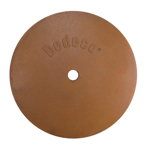 Dedeco 0176 Rubber Abrasive Wheel 6 x 1 x 1/2 - Brown Extra Coarse Aluminum Oxide 1/Unit