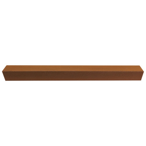 Dedeco 0186 Rubber Abrasive Block/Stick 6 x 1/2 x 1/2 - Brown Extra Coarse Aluminum Oxide 1/Unit