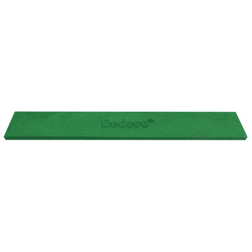 Dedeco 0203 Rubber Abrasive Block/Stick 6 x 1 x 1/8 - Green Medium Silicon Carbide 1/Unit