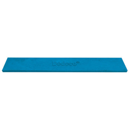 Dedeco 0205 Rubber Abrasive Block/Stick 6 x 1 x 1/8 - Blue Extra Fine Silicon Carbide 1/Unit