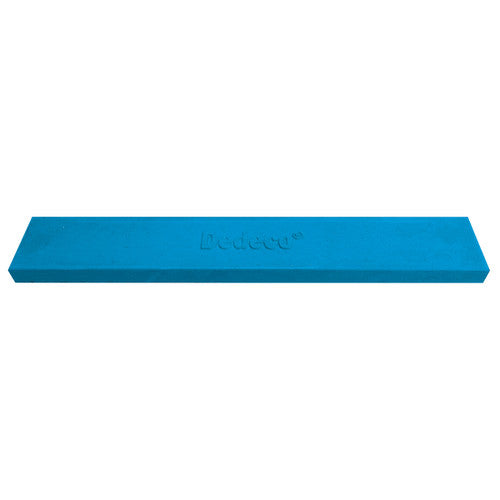 Dedeco 0215 Rubber Abrasive Block/Stick 6 x 1 x 3/8 - Blue Extra Fine Silicon Carbide 1/Unit