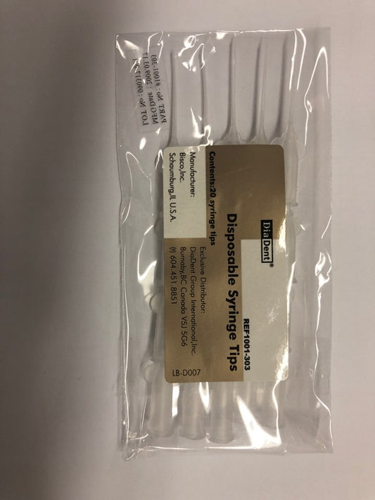 Diadent 1001-303S Diapex - Straight Tips (20 Tips/Bag)
