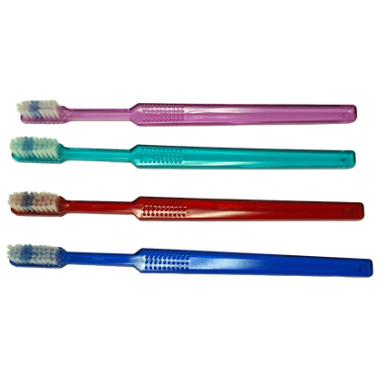 Oraline 000-10010 Adult Coral Max 26 Toothbrush  - Compact Head Soft Bristle Manual Toothbrush (144/Case)