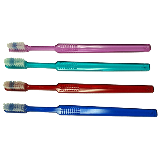 Oraline 000-10010 Adult Coral Max 26 Toothbrush  - Compact Head Soft Bristle Manual Toothbrush (144/Case)