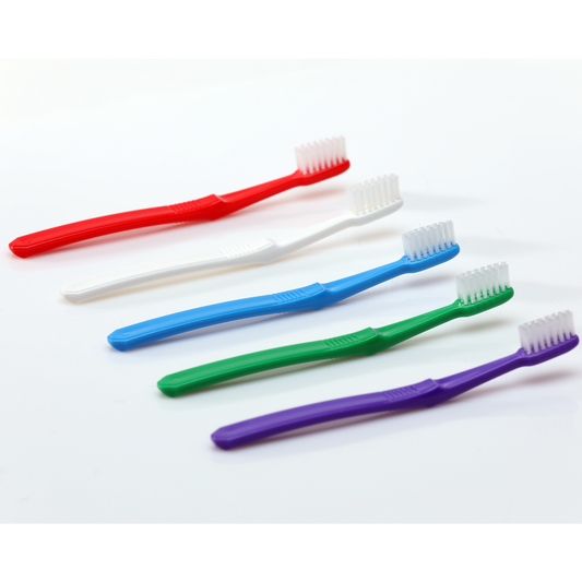 Oraline 000-10210 Kid's Coral Master 23 Toothbrush  - Soft Bristle Stage 3 Children's Toothbrush with Angled Handle (144/Case)