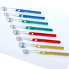 Oraline 000-10410B Premium Adult Indicator Cleargrip Toothbrush  - Compact Head Soft Bristle Manual Toothbrush with Wear Indicator Bristles (72/Case)