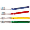 Oraline 000-10430 Clear Grip Full Head Toothbrush  - Adult Soft Bristle Indicator Toothbrush with Ergonomic Grip (144/Case)
