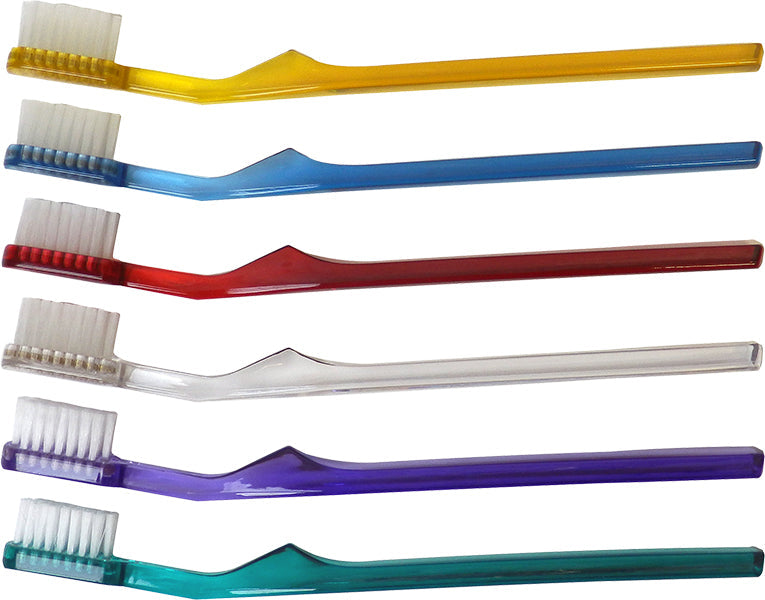 Oraline 000-10710B Premium Active 42 Plus Adult Toothbrush  - Soft Multi-Level Bristle Toothbrush with Power Tip & Tongue Cleaner (72/Case)