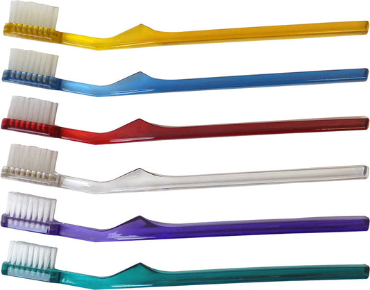 Oraline 000-10710B Premium Active 42 Plus Adult Toothbrush  - Soft Multi-Level Bristle Toothbrush with Power Tip & Tongue Cleaner (72/Case)