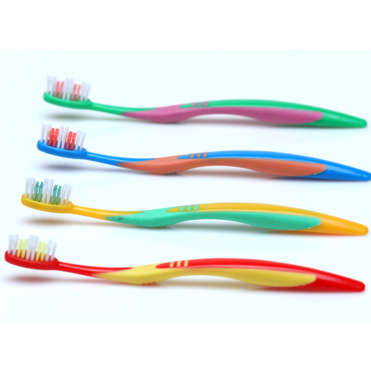 Oraline 000-10772B Junior Toothbrush Stage 4  - Soft Interdental Bristle Youth Toothbrush for Ages 9–13 Years (72/Case)