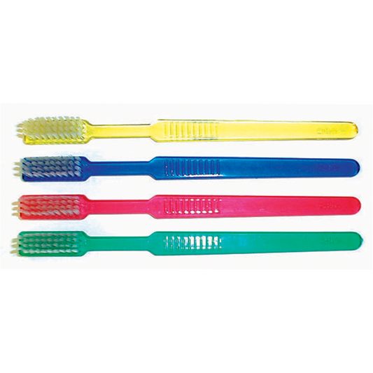 Oraline 000-10918 Plain Disposable Toothbrush  - Soft Bristle Single-Use Toothbrush for Travel, Healthcare & Hospitality (1000/Case)