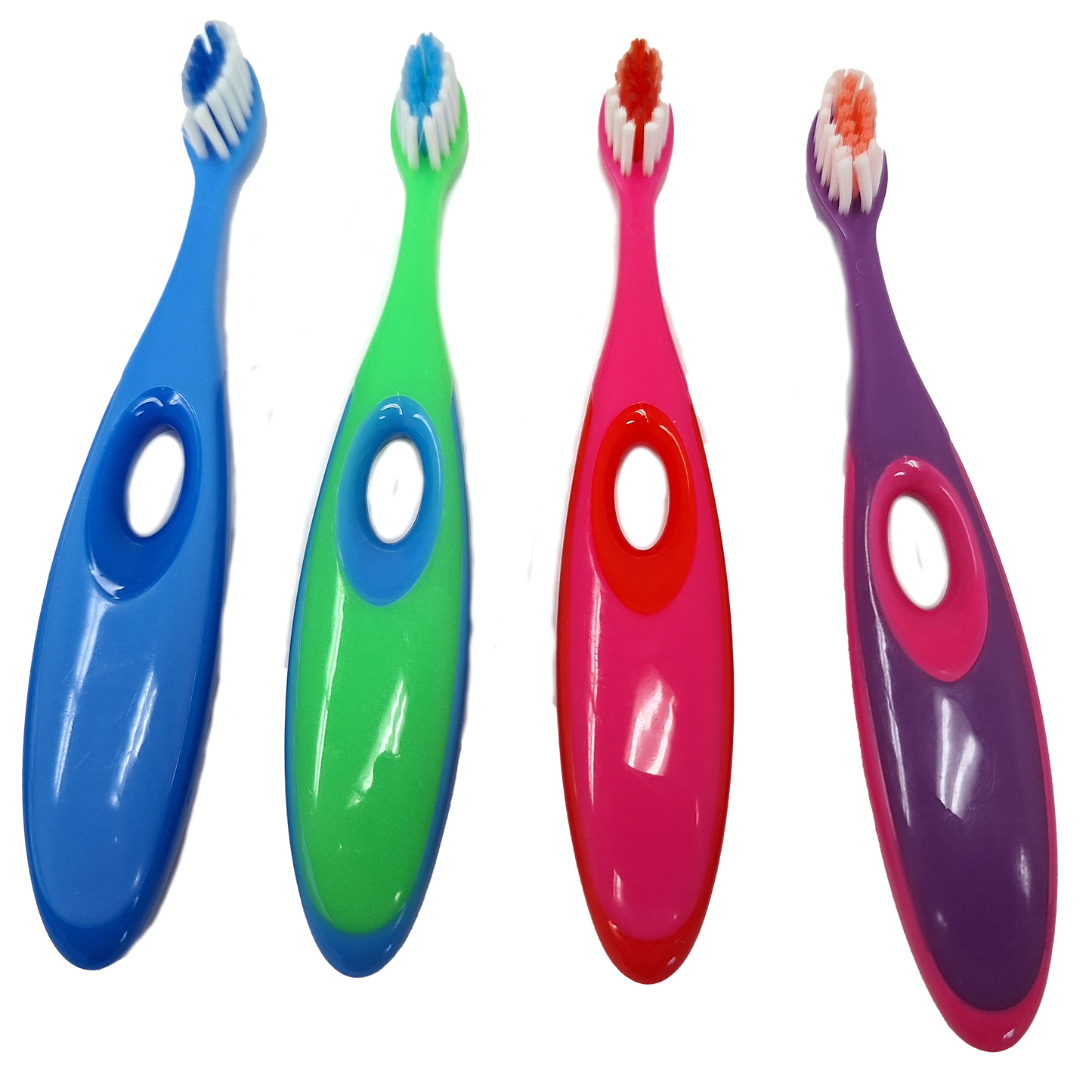 Oraline 000-10939B Adult Angled Head Toothbrush  - 39 Tuft Soft Bristle Toothbrush with Angled Brush Head (72/Case)