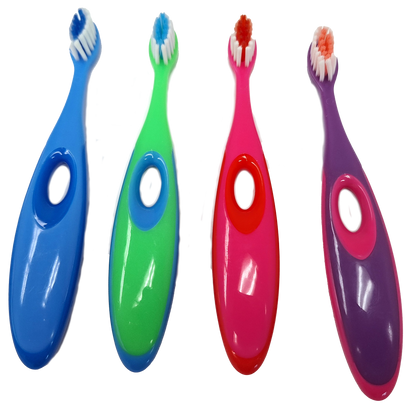 Oraline 000-10939B Adult Angled Head Toothbrush  - 39 Tuft Soft Bristle Toothbrush with Angled Brush Head (72/Case)