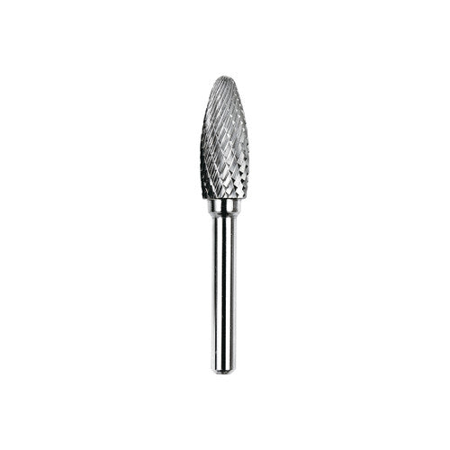 Dedeco 12410 Carbide Bur D/C Flame 1/4 x 1/2 x 1-1/4 (SH-5) 1/Unit