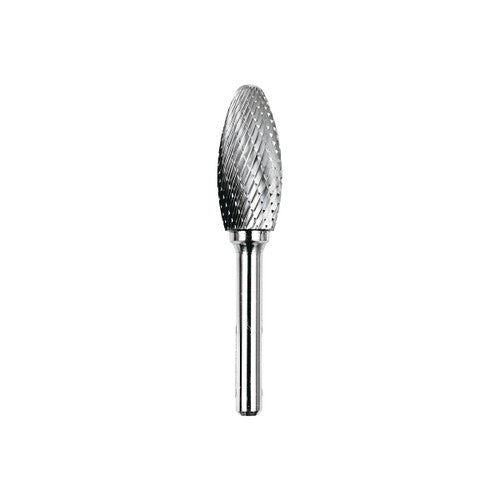 Dedeco 12412 Carbide Bur D/C Flame 1/4 x 5/8 x 1-7/16 (SH-6) 1/Unit