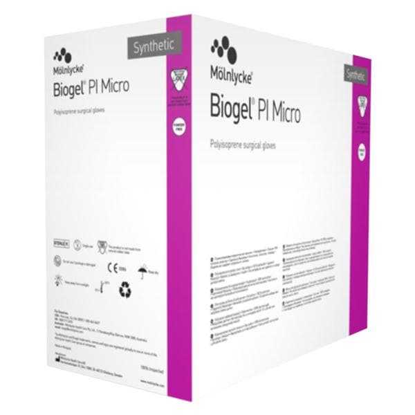 Bosma 71-ML485 Biogel PI Micro Surgical Gloves – Sterile Powder-Free Gloves | 50 Pairs/Box, 4 Boxes/Case | High-Precision Micro Surgical Protection
