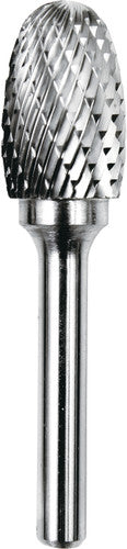 Dedeco 12818 Carbide Bur D/C Oval/Egg 1/4 x 5/8 x 1 (SE-6) 1/Unit