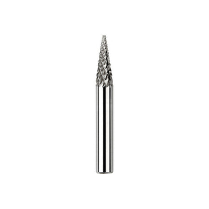 Dedeco 12916 Carbide Bur D/C 14-degree Cone 1/4 x 1/4 x 3/4 (SM-2) 1/Unit