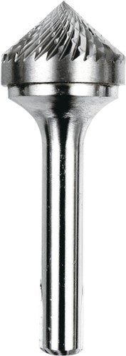 Dedeco 13112 Carbide Bur D/C 90-degree Cone 1/4 x 3/4 x 3/8 (SK-7) 1/Unit