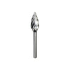 Dedeco 13543 Carbide Bur Clog-Free Tree - Pointed End 1/2 x 1 (SG-5) 1/Unit