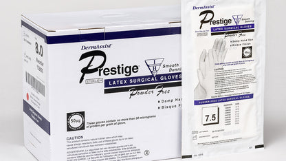 Innovative Healthcare 139550 Prestige Dhd Latex Surgical Gloves - 5.5, 50 Pr/Bx, 4 Bx/Cs