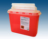 Plasti-Products 143154 Wall Mounted Sharps Container, 5.4 Qt, Red (Pack of 20)