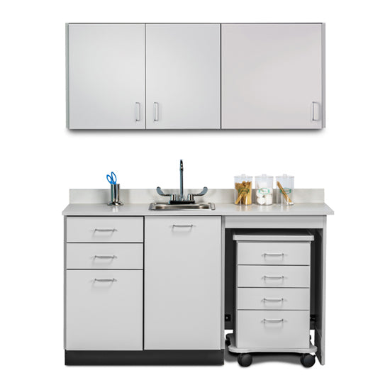 Clinton 148060MR Combination 60" Wall & 60" Cart-Mate, Base Cabinet/Cart Right