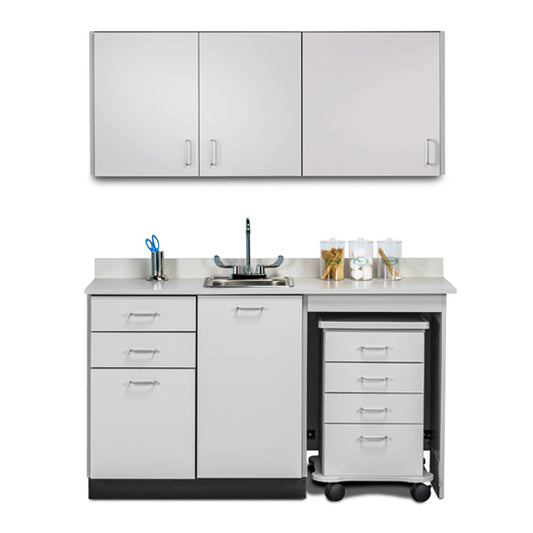 Clinton 148060MR Combination 60" Wall & 60" Cart-Mate, Base Cabinet/Cart Right