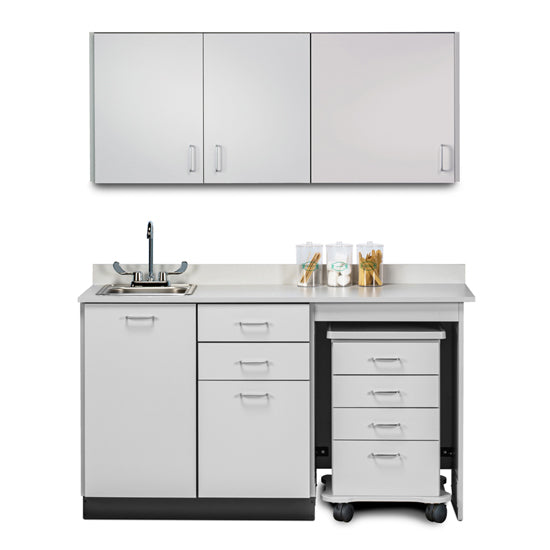 Clinton 148060R Combination 60" Wall & 60" Cart-Mate, Base Cabinet/Cart Right