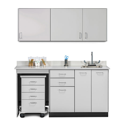 Clinton 148066ML Combination 66" Wall & 66" Cart-Mate, Base Cabinet/Cart Left