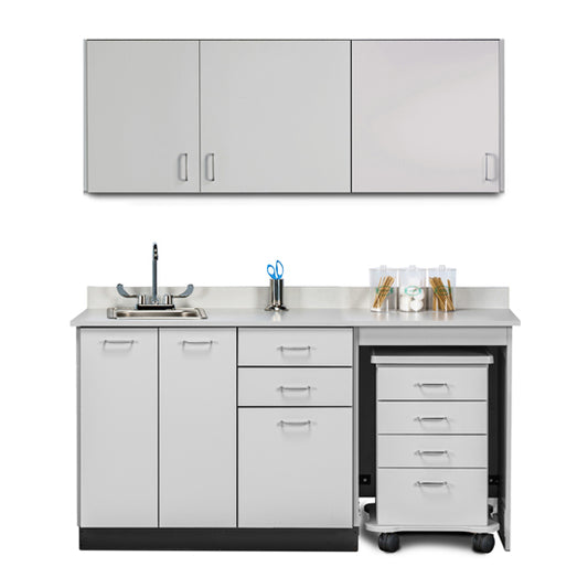 Clinton 148066R Combination 66" Wall & 66" Cart-Mate, Base Cabinet/Cart Right