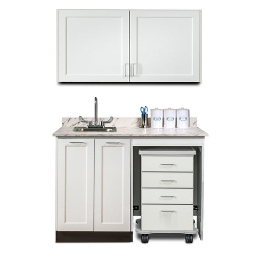 Clinton 158048R Combination, Fashion Finish 48" Wall & 48" Cart-Mate, Base Cabinet/Cart Right