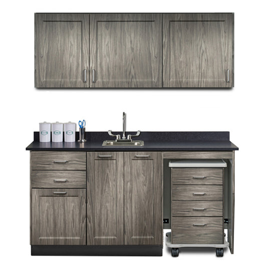 Clinton 158066MR Combination, Fashion Finish 66" Wall & 66" Cart-Mate, Base Cabinet/Cart Right