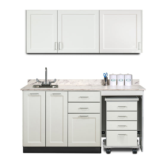 Clinton 158066R Combination, Fashion Finish 66" Wall & 66" Cart-Mate, Base Cabinet/Cart Right