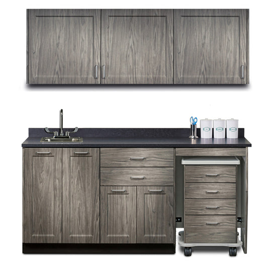 Clinton 158060R Combination, Fashion Finish 72" Wall & 72" Cart-Mate, Base Cabinet/Cart Right