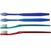 Oraline 000-16304A Adult Compact Diamond Head Toothbrush  - 28 Tuft Extra-Soft Bristle Toothbrush with Offset Angle Handle (144/Case)