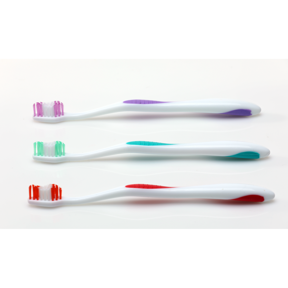 Oraline 000-16401A  Adult Compact Head Twist Toothbrush  - 28 Tuft Extra-Soft Bristle Toothbrush with Contoured Handle (72/Case)