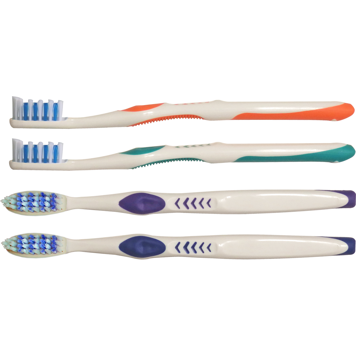 Oraline 000-16793B Premium Plus A Compact Head Toothbrush  - 37 Tuft Soft Bristle Toothbrush with Power Tip & Ergonomic Grip Handle (72/Case)