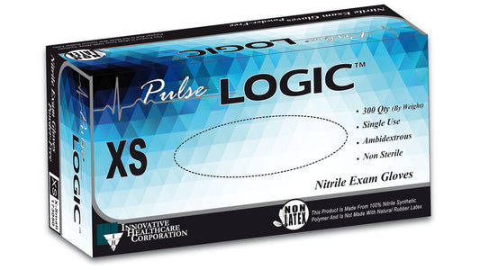 Innovative Healthcare 173350 Pulse Logic Nitrile Exam Gloves - Xl, 300 Gloves/Bx, 10 Bx/Cs