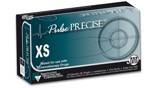 Innovative Healthcare 176050 Pulse Precise Nitrile Exam Gloves - Xs, 250 Gloves/Bx, 10 Bx/Cs