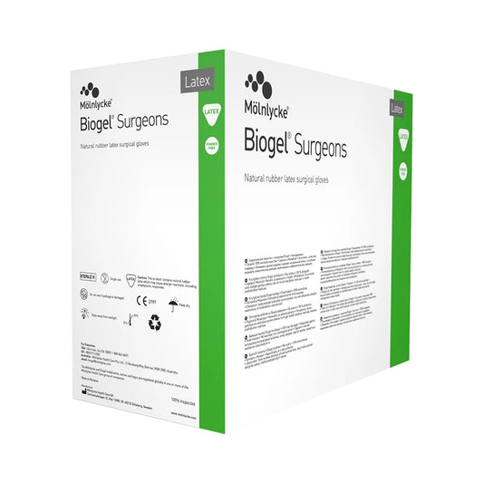 Bosma 71-304 Biogel Surgeons Surgical Gloves Size – Sterile Latex-Free Polyisoprene Gloves | 50 Pairs/Box, 4 Boxes/Case